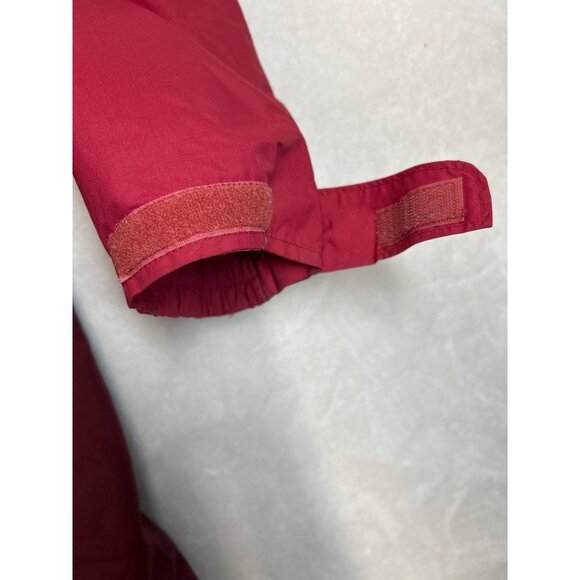 Columbia Coat Mens Large Red Waterproof Detachable Hood Zip Snap Pockets - Picture 12 of 16